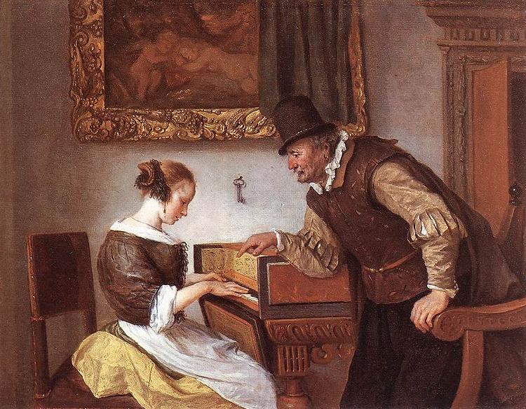 Jan Steen The Harpsichord Lesson Germany oil painting art